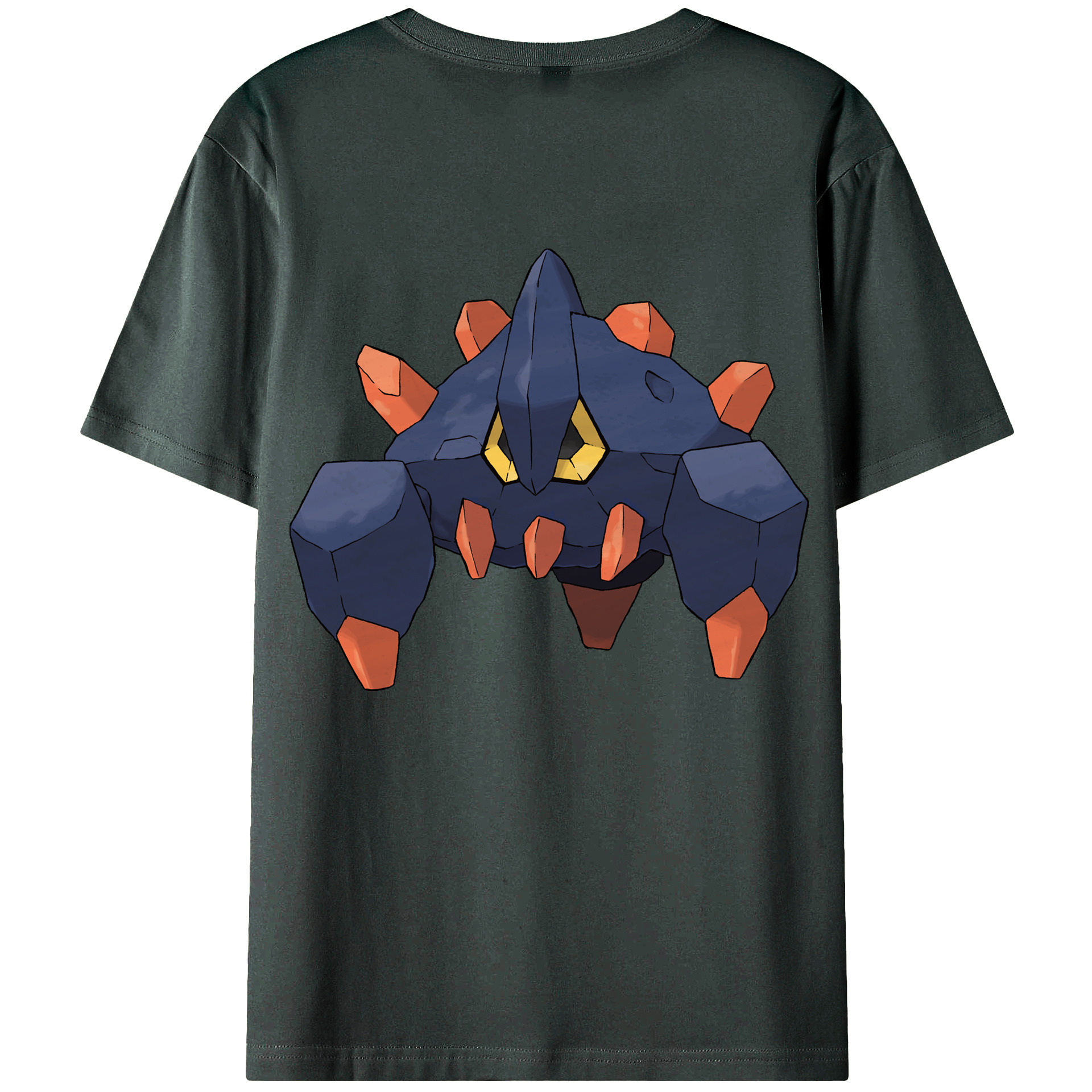 （画像用） ポケットモンスター Pokémon 綿100％ メンズ半袖Tシャツ（バックプリント） 通気性
